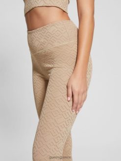 GUESS γυναίκες κολάν με λογότυπο dana g- ανάγλυφο θερμικό πηλό ενδύματα J46DJ2384