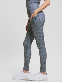 GUESS γυναίκες κολάν logomania μικρό gj παστέλ μπλε ενδύματα J46DJ2322