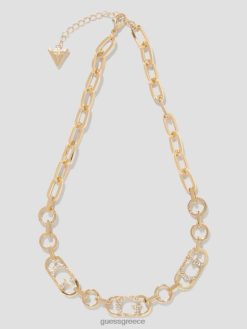 GUESS γυναίκες κολιέ g logo statement χρυσός αξεσουάρ J46DJ3826
