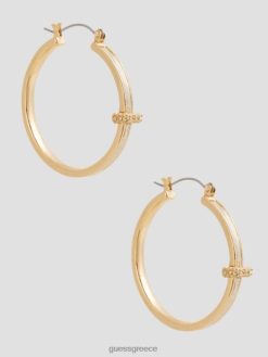 GUESS γυναίκες κρίκοι μεταλλικά σκουλαρίκια χρυσός αξεσουάρ J46DJ3880