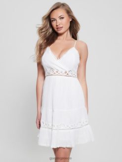 GUESS γυναίκες κυνώ φόρεμα καθαρό λευκό ενδύματα J46DJ489