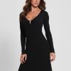 GUESS γυναίκες Μίντι πουλόβερ olivia μαύρος ενδύματα J46DJ646