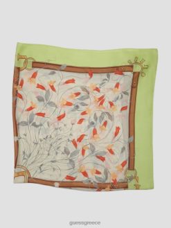 GUESS γυναίκες μεταξωτό φουλάρι aurora βαφή γκρι-νήματος αξεσουάρ J46DJ3788