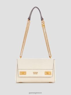 GUESS γυναίκες Μετατρέψιμη τσάντα katey lizard άσπρο σακούλες J46DJ2762