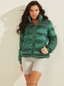 GUESS γυναίκες μπουφάν nichole puffer πράσινα ινβίδια ενδύματα J46DJ1968