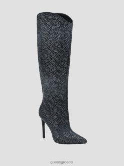 GUESS γυναίκες μπότες bralyn στρας μέχρι το γόνατο μαύρος είδη υπόδησης J46DJ3527