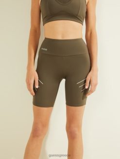 GUESS γυναίκες ντάλια biker shorts γενικά καφέ ενδύματα J46DJ2483