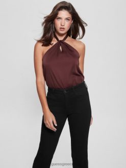 GUESS γυναίκες οικολογικό κορμάκι καπίστρι ερείκης μυστικιστικό κρασί ενδύματα J46DJ1463