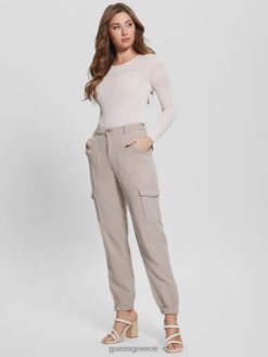 GUESS γυναίκες παντελόνι bowie chino cargo pasadena stone multi ενδύματα J46DJ2149