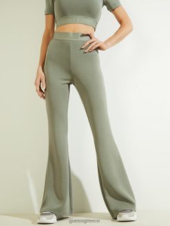 GUESS γυναίκες παντελόνι οικολογικό coreen flare φασκόμηλο του ωκεανού ενδύματα J46DJ2154