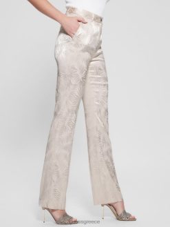 GUESS γυναίκες παντελόνι chino holly jacquard μαργαριταρένιο στρείδι ενδύματα J46DJ2267