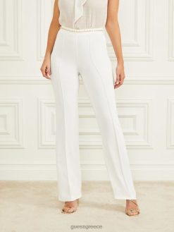 GUESS γυναίκες παντελόνι nausica χλωμό μαργαριτάρι ενδύματα J46DJ2142