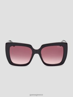 GUESS γυναίκες Πλαστικά γυαλιά ηλίου με τυπωμένο τετράγωνο λογότυπο μαύρος αξεσουάρ J46DJ3679