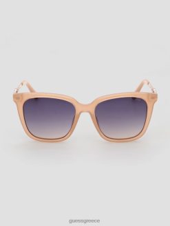 GUESS γυναίκες πλαστικά τετράγωνα γυαλιά ηλίου κοκκινίζω αξεσουάρ J46DJ3650