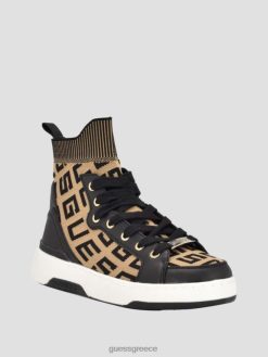 GUESS γυναίκες πλεκτά αθλητικά παπούτσια με λογότυπο mannen μέτριο καφέ είδη υπόδησης J46DJ3336