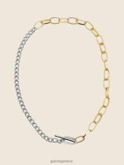 GUESS γυναίκες πολύχρωμο κολιέ με μικτή αλυσίδα multi πράσινο ροζ λευκό αξεσουάρ J46DJ3940
