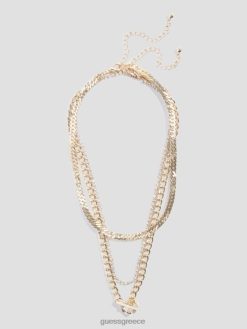 GUESS γυναίκες πολύχρωμο κολιέ μπαρέτα χρυσός αξεσουάρ J46DJ3833