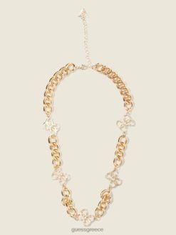 GUESS γυναίκες πολύχρωμο κολιέ quattro g multi πράσινο ροζ λευκό αξεσουάρ J46DJ3946