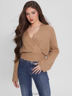 GUESS γυναίκες πουλόβερ eco nora καταιγίδα ερήμου πολυ ενδύματα J46DJ1695