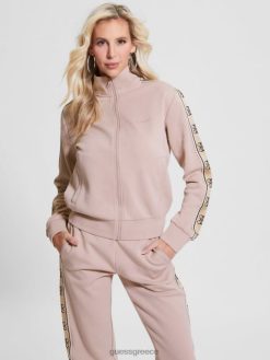 GUESS γυναίκες Σακάκι ταινία με λογότυπο eco britney κομψό γκρι ενδύματα J46DJ1839