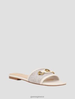 GUESS γυναίκες Σανδάλια με λογότυπο hammi ελεφαντόδοντο 150 είδη υπόδησης J46DJ3455