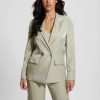 GUESS γυναίκες σατέν blazer eco adriana σκονισμένη φτέρη πολυ ενδύματα J46DJ1734