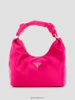 GUESS γυναίκες σατέν hobo τσάντα βελίνα ανοιχτό/παστέλ μωβ σακούλες J46DJ3035