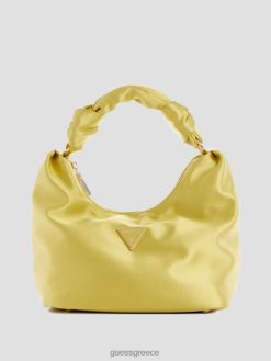 GUESS γυναίκες σατέν hobo τσάντα βελίνα κίτρινος σακούλες J46DJ3036