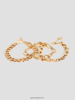 GUESS γυναίκες σετ βραχιόλι με αλυσίδα χρυσός αξεσουάρ J46DJ3843