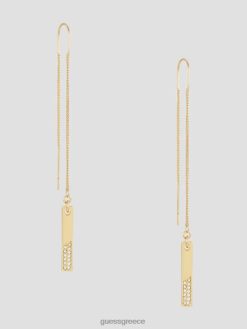 GUESS γυναίκες σκουλαρίκια από στρας χρυσός αξεσουάρ J46DJ3834