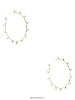 GUESS γυναίκες Σκουλαρίκια με κρίκο από στρας χρυσός αξεσουάρ J46DJ3921