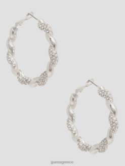 GUESS γυναίκες Σκουλαρίκια με στρας ασήμι αξεσουάρ J46DJ3835