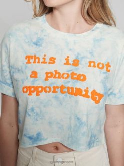 GUESS γυναίκες σλόγκαν crop tee πρωινή δόξα πολυ ενδύματα J46DJ1031