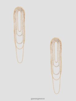 GUESS γυναίκες στρας statement σκουλαρίκια πτώση χρυσός αξεσουάρ J46DJ3839
