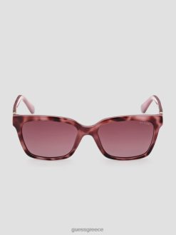 GUESS γυναίκες τετράγωνα πλαστικά γυαλιά ηλίου μωβ αξεσουάρ J46DJ3675