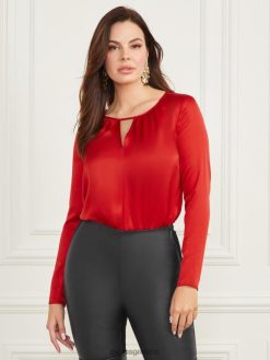 GUESS γυναίκες τζένι κορμάκι κόκκινο καυτό ενδύματα J46DJ1521