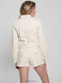 GUESS γυναίκες τζιν μπουφάν stevie απόχρωση (κίτρινο) ενδύματα J46DJ180