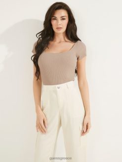 GUESS γυναίκες τοπ πουλόβερ marlene καλοκαιρινός πηλός ενδύματα J46DJ1701