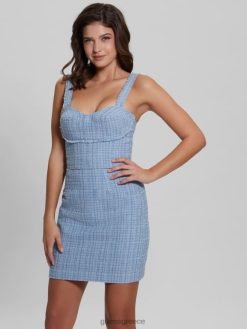 GUESS γυναίκες τοπ τουίντ emily ουρανού σούρουπο πολυ ενδύματα J46DJ1614