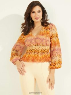 GUESS γυναίκες τοπ sonora δέρμα sonora ενδύματα J46DJ1494