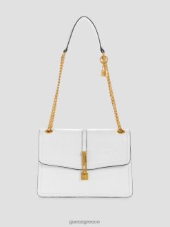 GUESS γυναίκες τσάντα κάμπριο james croc λευκό πολυ σακούλες J46DJ2844