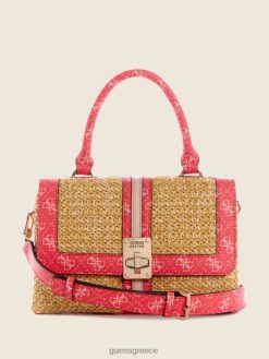 GUESS γυναίκες τσάντα με λαβή kasinta raffia πλύσιμο cali σακούλες J46DJ2997