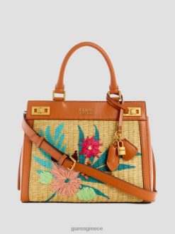 GUESS γυναίκες τσάντα πολυτελείας από άχυρο katey bleu/nautic wah σακούλες J46DJ3294