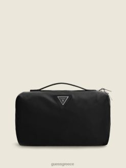 GUESS γυναίκες τσάντα ταξιδιού certosa μαύρο φλοράλ στάμπα σακούλες J46DJ3201