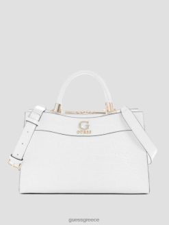 GUESS γυναίκες τσάντα φίλης nell croc λευκό πολυ σακούλες J46DJ2818
