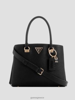 GUESS γυναίκες τσάντα φίλης noelle μαύρο φλοράλ στάμπα σακούλες J46DJ2823