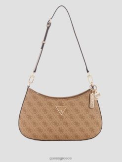 GUESS γυναίκες τσάντα ώμου noelle quattro g λογότυπο latte σακούλες J46DJ3010
