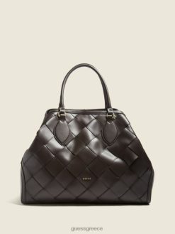 GUESS γυναίκες τσάντα maxi δερμάτινη giorgia σκούρο χλωρίνη σακούλες J46DJ3271