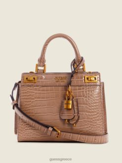 GUESS γυναίκες τσαντάκι katie mini croc κρίνο πράσινο σακούλες J46DJ3285