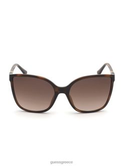 GUESS γυναίκες υπερμεγέθη γυαλιά ηλίου cat-eye σκοτεινή αβάνα/gradient brn αξεσουάρ J46DJ3717
